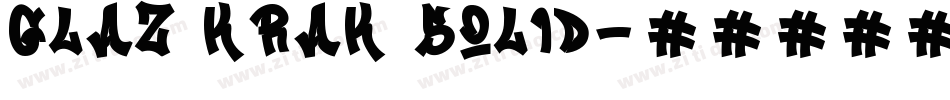 Glaz Krak solid字体转换
